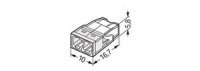 Spojovací krabicová svorka COMPACT 2x 0,5-2,5 mm2 WAGO 2273-202