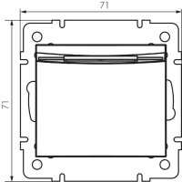 Hotelový vypínač se zpožděným vypínáním DOMO šampaňské 25373 Kanlux