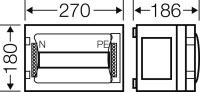 Jističová skříň ENYSTAR 9 modulových jednotek HENSEL FP 1109