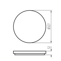 Přisazené LED svítidlo VARSO HI 36W-NW-O KANLUX 26448