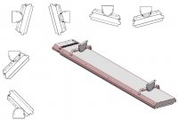 Výklopný závěs S+ Anticor (bílá RAL 9002) Závěs pro instalaci ECOSUN S+ 09-36