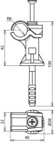 DT DEHNfix plast šedý/FeZn, h/l= 42/60 m