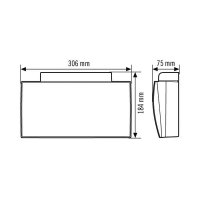 EsyLux EN10061820 Nouzové svítidlo SLF EL LED 3h 30m IR SC/C WM