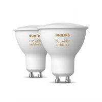 Philips Hue White Ambiance LED žárovka 5W GU10 350lm (2ks)