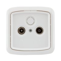 TV-FM-PRU Účastnická zásuvka TV + R, průběžná FK TECHNICS 4731250