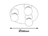 Becca G9 3X 28W IP44 chrom RABALUX 2113