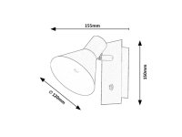 Rabalux 3157 Alvaro E14 1x MAX 40W IP20