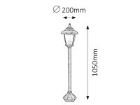 Madrid E27 1x 60W IP43 antická zlatá RABALUX 8480