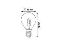 Eco-halogen E14 G45 18W 205Lm 3000K RABALUX 1793