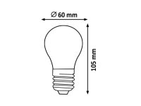 Světelný zdroj LED Filament E27 A60 6.5W 800LM 2700K Milky RABALUX 1608