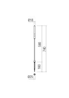 Sloupkové svítidlo TORCH ST LED 1.5W 70CM IP65 DG 3000K REDO 90442