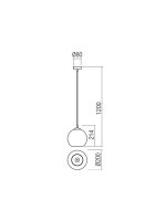 Závěsné svítidlo BOWL SU 1X42W E27 D200 SGS REDO 01-2071