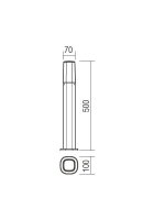Sloupkové svítidlo CRAYON ST500 E27 42W IP44 DB REDO 9076