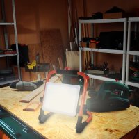LED reflektor se sklopným stojanem 100W 9000lm 4000K kabel se zástrčkou IP65
