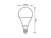 Světelný zdroj SMD LED, E14 G45, 5W, 470lm, 4000K RABALUX 79067