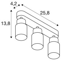 PURI 2.0 Tube, nástěnné a stropní svítid