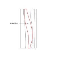 LED Svítidlo MI-WAVE-02, 94W, 3000K, bez trafa, 24VDC, IP20, stříbrná, 4000K
