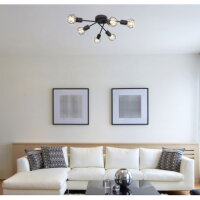 Stropní svítidlo XARA I černá 6xE14, max. 40W 230V GLOBO 54802S-6