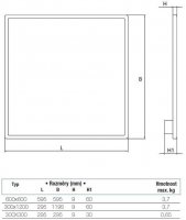 PAN LED 45W 1200x300 4000K 4200lm