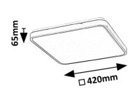 ALENZO černá LED 36W IP44
