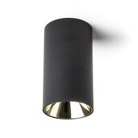 CANTO stropní bez dekoračního kroužku černá 230V LED GU10 8W RENDL R13472