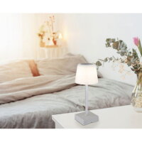 Stolní lampa XAYDEN stříbrná 2W 3000-6500K GLOBO 28061SI