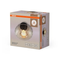 Decor Smoke Glass Ceiling E27 Black OSRAM 4058075850026
