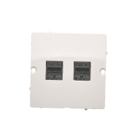 Dvojnásobná počítačová zásuvka RJ45 kat. 5e, bílá KONTAKT SIMON BMF52.02/11