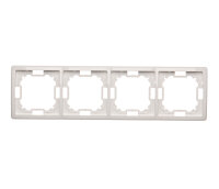 Rámeček 4-násobný, bílá KONTAKT SIMON BMR4/11