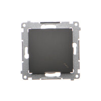 Přepínač střídavý, řazení 6, 16AX 250V~, černá matná KONTAKT SIMON DW6A.01/49