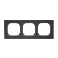 Rámeček 3 násobný, skleněný černé sklo KONTAKT SIMON TRN3/182