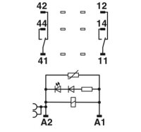 Reléový modul RIF-2-RPT-LV-24AC/2X21 PHOENIX CONTACT 2903313