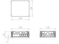 Krabice s minerálním víčkem 238x208x83 mm, pod omítku KAISER 1097-28