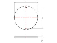 Víko krabice univerzální průměr 92 mm, pro omítku KAISER 1158-90