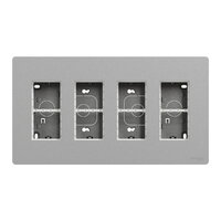 Centrální jednotka NOVÁ UNICA SYSTEM+ 4x4 moduly vertikální povrchová, Aluminium