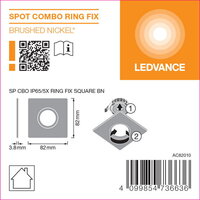SPOT COMBO IP65/5X  RING FIX IP65/5X RING FIX SQUARE BN LEDVANCE 4099854736636