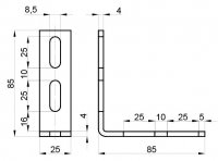 Montážní úhelník 27-90°st., pozink KOŇAŘÍK 37002790