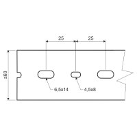 Rozváděčový kanál RK 60X80 LD, tmavě šedý, 2 m, karton KOPOS RK 60X80_LD