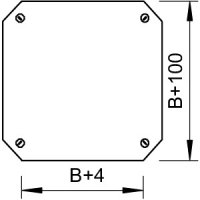 OBO DFK 100 FS Víko křížení s ot. záp. pro RK 100 B100mm Ocel pásově zinkováno