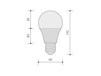 LED ŽÁROVKA DELUXE  světelný zdroj 12W, teplá bílá PANLUX PN65106023