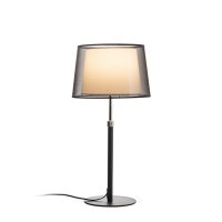 ESPLANADE stolní černá/bílá chrom 230V E27 42W RENDL R12484