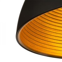 CARISSIMA 40 závěsná matná černá/zlatá 230V E27 42W RENDL R11766