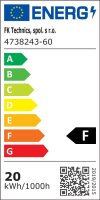 LED pásek 120LED/m 2835 IP65 2800-2900 K bílá 12V 10m FK TECHNICS 4738243-60