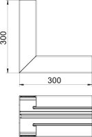 Vnitřní roh OBO GA-SI70170EL pro kanál Rapid 80 70x170mm Hliník Alu eloxováno