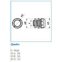 RAMG-032 průchodka pro GSIG, IP 64, d 32 mm, závit M1,5 INSET 11042