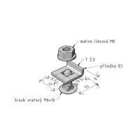 Spojka SVM 1 ''A2'' pro víka ARKYS ARK-233085