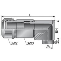 CKW 20x1,5/16 černá MURRPLASTIK MR-83584256