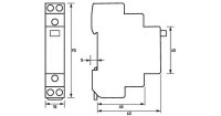 Řídicí vypínač RSS 016-100L 1P 16 A  1 sp. 0 rozp. 0 přep. s LED DOEPKE 09981075