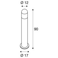 AC-POL venkovní stojací lampa TC-(D,H,T,Q)SE IP54 antracit max. 24 W SLV 231475