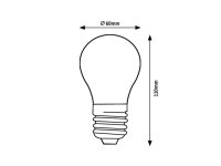 Světelný zdroj Filament LED, E27 A60, 4W, 840lm, 4000K RABALUX 79018